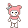 a pink bunny